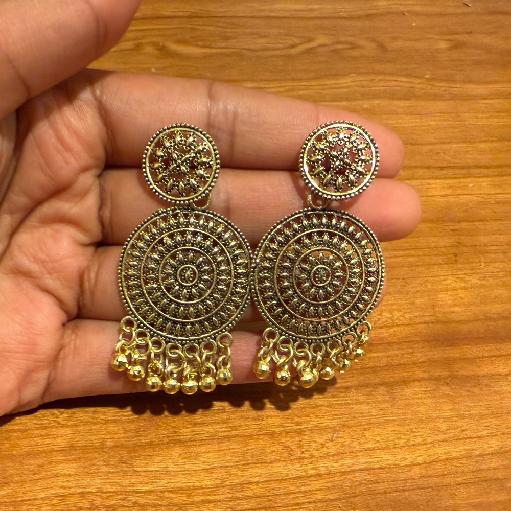 Gold Statement Earrings